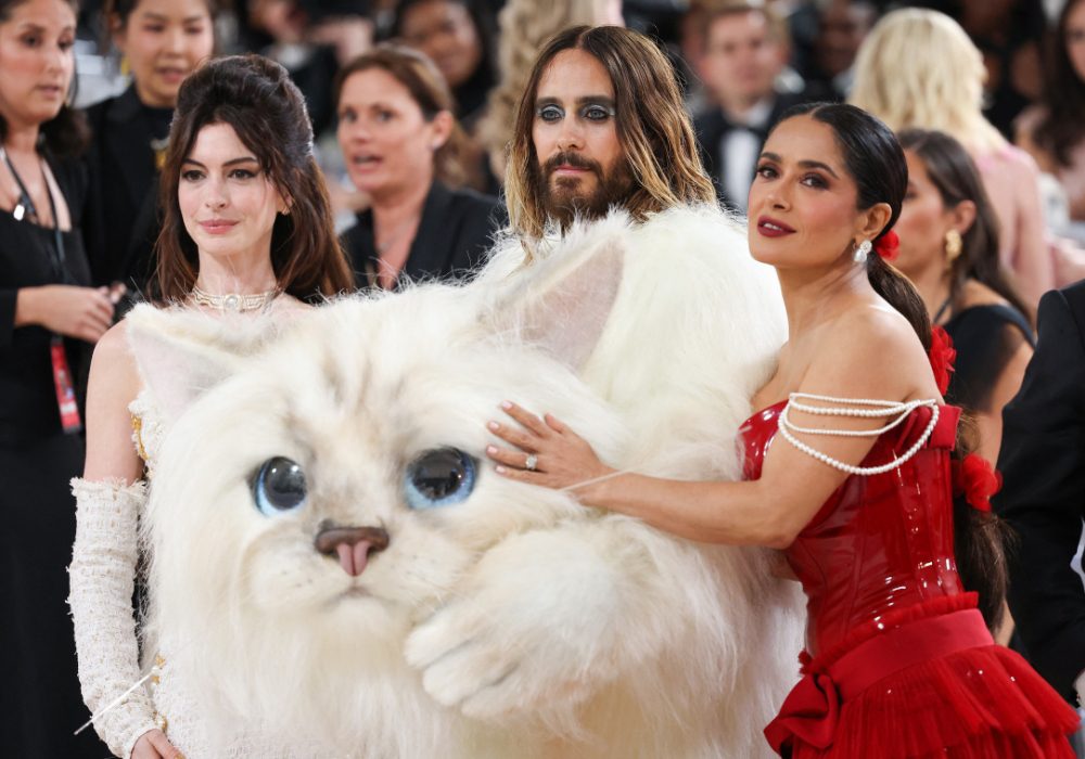 Jared Leto Dressed Up as Karl Lagerfeld's Cat Choupette at the 2023 Met Gala