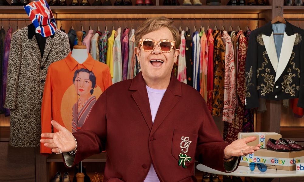 Elton John auctions items from his legendary wardrobe for charity